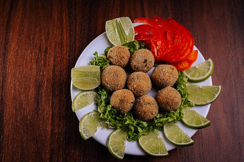 Arancini rice balls starter with mozzarella filling
