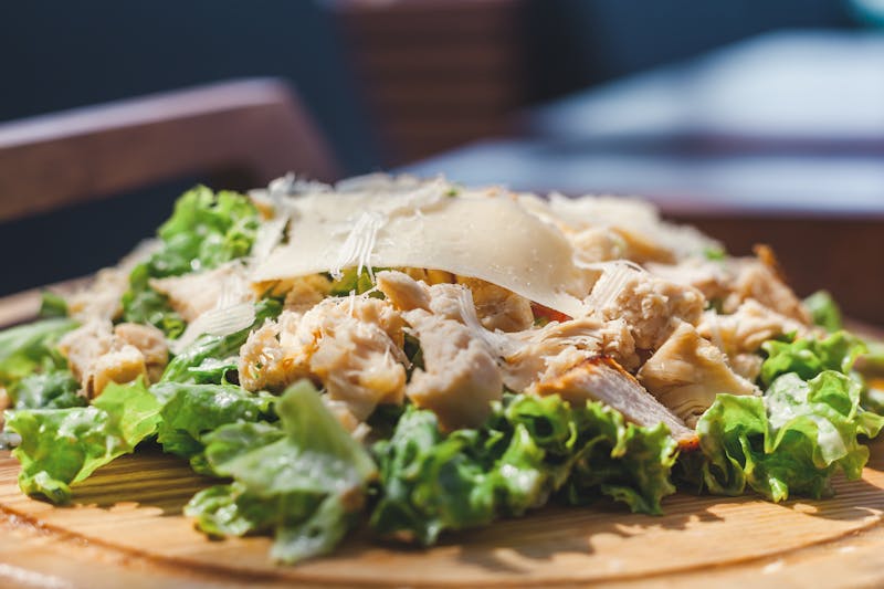 Caesar Salad with romaine lettuce and parmesan