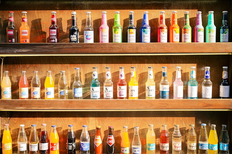 Craft Italian Soda drink with flavored syrup