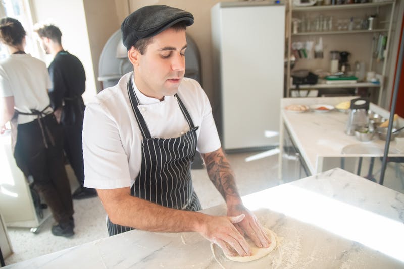 Punch pizza team members collaborating in the restaurant